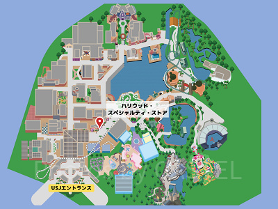 ハリウッド・スペシャルティ・ストアの場所マップ