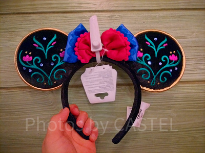 香港ディズニーアナ雪グッズ：アナのドレスのカチューシャ