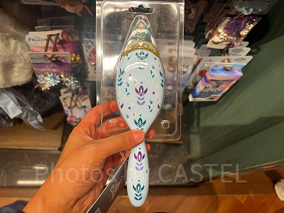 香港ディズニーアナ雪グッズ:アレンデールデザインのくし