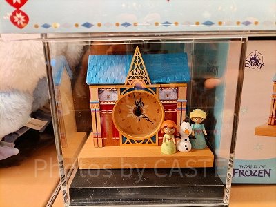 香港ディズニーアナ雪グッズ:アレンデールモチーフの置き時計