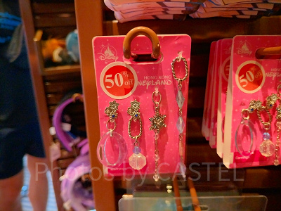 香港ディズニーアナ雪グッズ：結晶モチーフのイヤリング