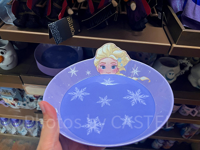 香港ディズニーアナ雪グッズ:エルサのプラスチック平皿