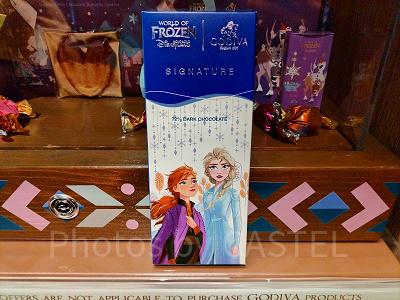 香港ディズニーアナ雪グッズ:【GODIVAコラボ】ダークチョコバー