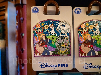 香港ディズニーアナ雪グッズ:アレンデールの仲間たちのピンバッジ