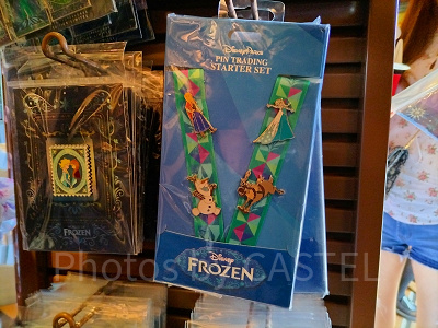 香港ディズニーアナ雪グッズ：ピンバッジ用ストラップ