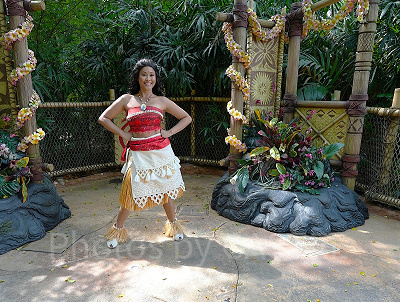 香港ディズニーのグリーティング:アドベンチャーランドのモアナ