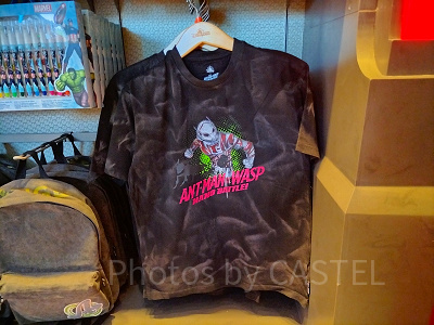 香港ディズニーマーベルグッズ：アントマンのTシャツ（黒）