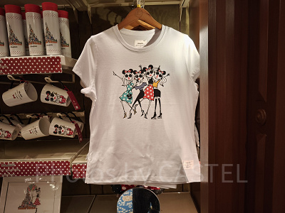 香港ディズニー20周年DAICHI MIURAコラボグッズ:レディスTシャツ