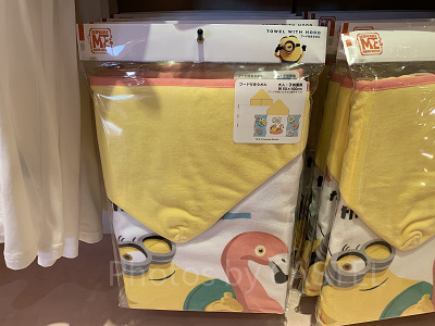 ロッキン　2024 ミニオン フード付きタオル USJ】2024年夏のミニオングッズ「MINIONS CHILL in the POOL」まとめ