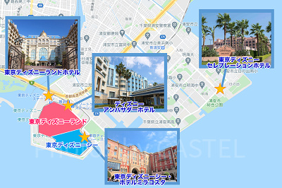 東京ディズニーリゾートのホテルの種類