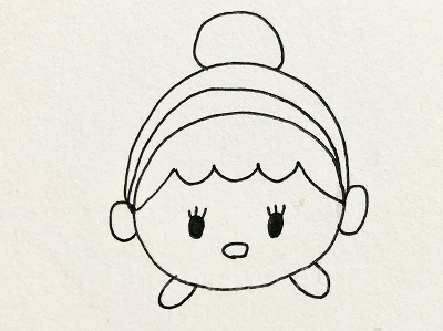 シンデレラ書き方⑧まつげを描く