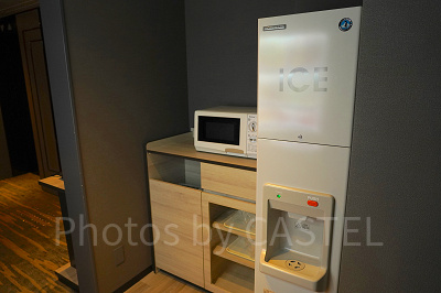 各階にある製氷機・電子レンジ