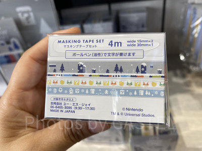 マスキングテープのデザイン／USJクリスマスグッズ 2022