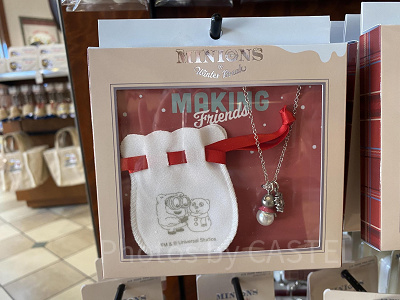 ボブとティムのネックレス（ポーチ付き）／USJクリスマスグッズ2022