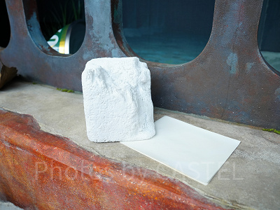 庭のエリアには映画に登場する角砂糖も