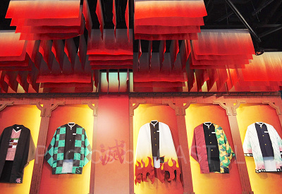 鬼滅の刃グッズ販売中のスペースファンタジーステーション店内