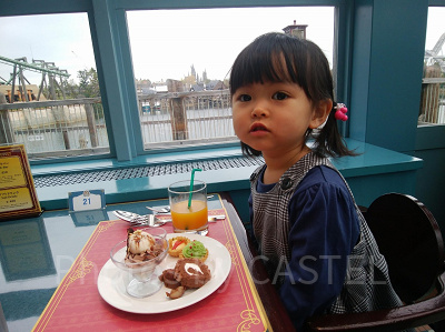 2018年のユニバのクリスマスビュッフェ店内