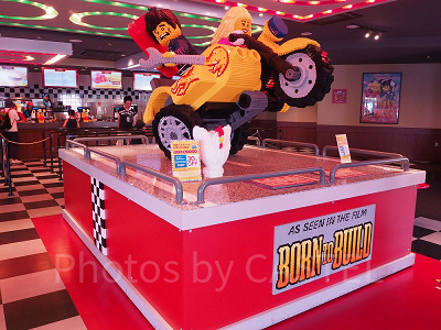 レゴランドの「ブリック・ハウス・バーガー」の内装