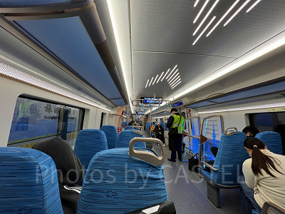 上海エアポートリンクラインの内装