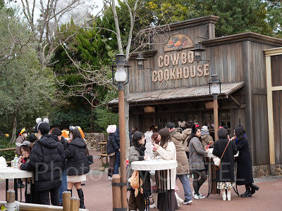 1月ディズニーランド混雑レポ：カウボーイ・クックハウス（14:00頃）
