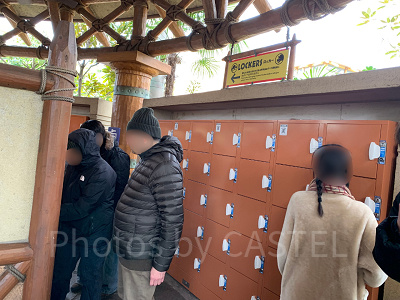 ジュラシックパーク・ザ・ライドのロッカーの柄が変更