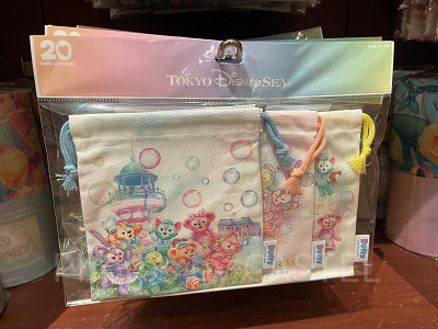 きんちゃくセット(ダッフィー20周年カラフルハピネスグッズ)