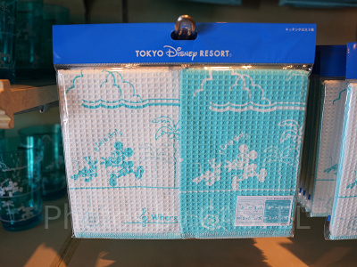 キッチンクロスセット（ディズニーブルーのパークフードモチーフグッズ）