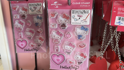 キティのアクリルスタンプ