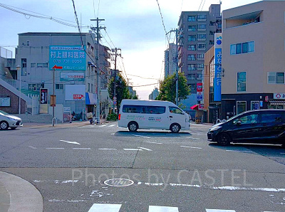 神戸須磨シーワールドアクセス：住宅街を通る