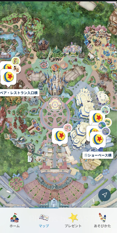 スタンプラリースポットの場所