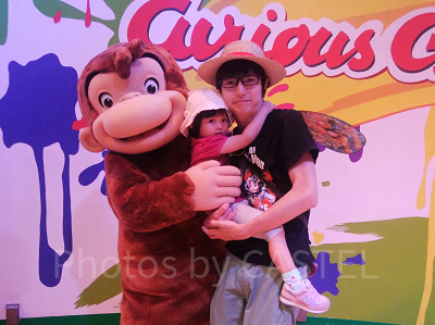 遭遇したらラッキー！おさるのジョージのグリーティング