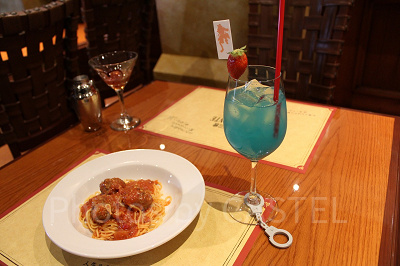 ルパン三世リストランテ・アモーレ　ミートボールスパゲッティとオリジナルカクテル