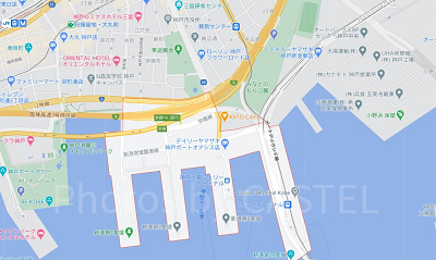 神戸ポートミュージアム周辺の地図