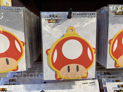 マリオとパワーアップアイテムのカードセット／USJクリスマスグッズ 2022
