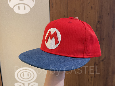 マリオのキャップ(つばブルー)