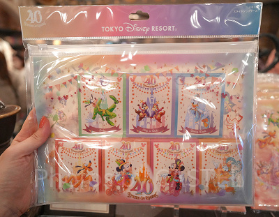 メモ＆スライドジップケース（ディズニー40周年グッズ）