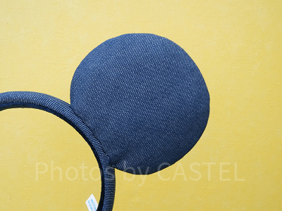 ミッキーデニムカチューシャ：耳の部分