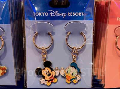 ミッキー&ドナルドのペアキーチェーン