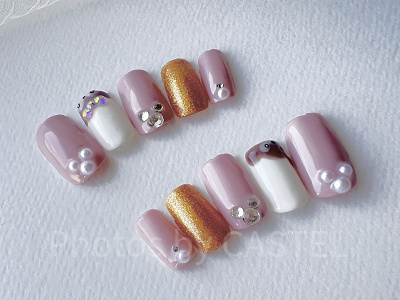 ミッキー＆ダッフィー・シェリーメイモチーフネイル