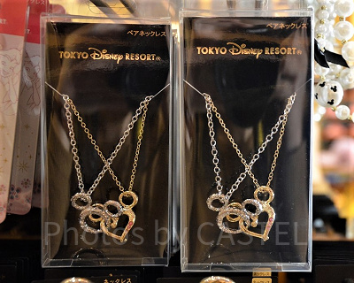 ミッキー&ミニーのペアネックレス