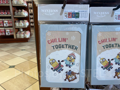 ミニオンのフレーム付きポストカードセット(4枚)/USJクリスマスグッズ2022
