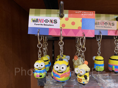 ミニオンキーチェーンセット（USJクリスマスグッズ2023）