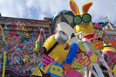 ミニオン・パークのイースター装飾