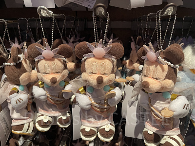 ミニーぬいぐるみバッジ(ディズニーシー24周年グッズ)