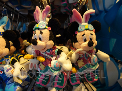 ミニー　ぬいぐるみバッジ（イースター）