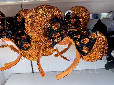 ミニースパンコールカチューシャ(オレンジ)