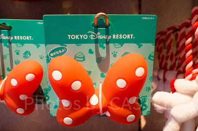 ミニーのリボン型ペットのおもちゃ