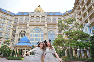 ディズニーヘアバンドを使ったコーデ