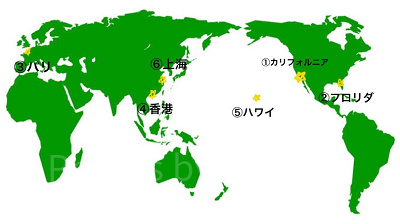 海外ディズニー地図