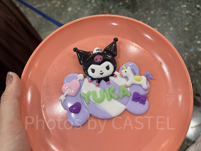 土台の上にパーツを配置した状態